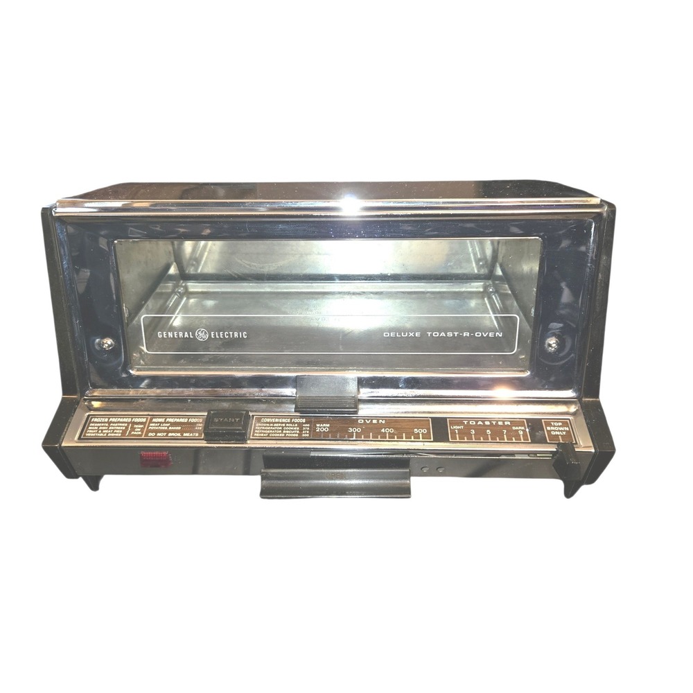 General Electric Deluxe Toast-R-Oven VTG Chrome Countertop‎ Toaster TESTED/WORKS